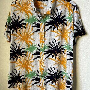 SKP - JNS Tropical Print Short Sleeved Shirt- Size G = Medium